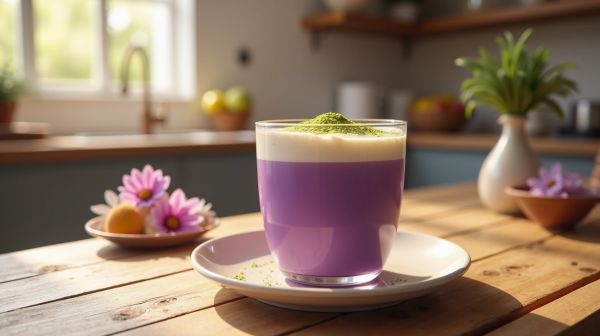 Ube Latte optimieren für ein köstliches und gesundes Getränk